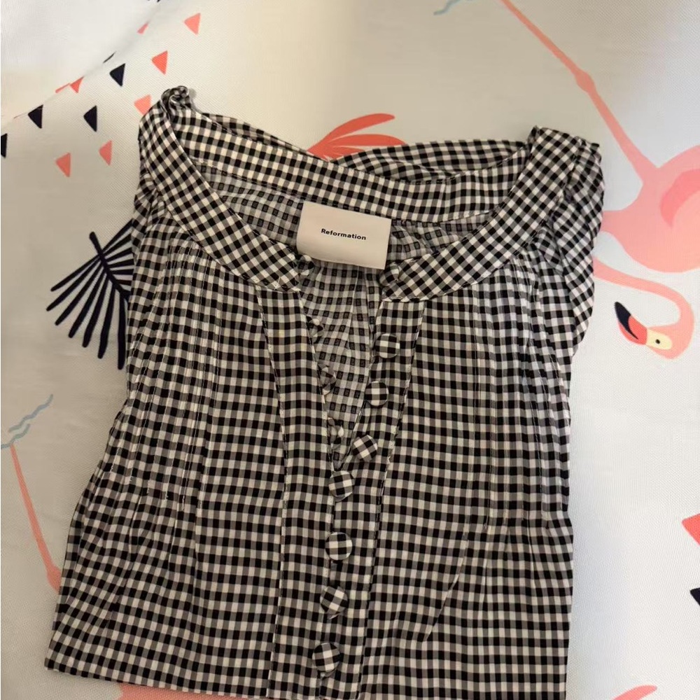 Reformation Calia Top Remy Check - Picture 5 of 6